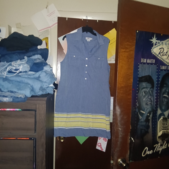 VINEYARD VINES Border Striped Oxford Striped Dress - Picture 4 of 9